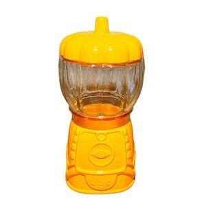 Target Orange Pumpkin Glass Gumball Machine - 9” Halloween Fall Candy Jar - New